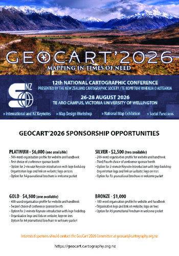 GeoCart'2026 Sponsor Flyer