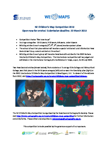 Children's Map Competition 2019 Flyer